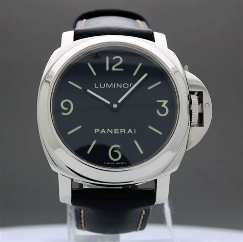 panerai 75 125 wrist size|Panerai Luminor Base PAM00112 Black Dial Manual winding .